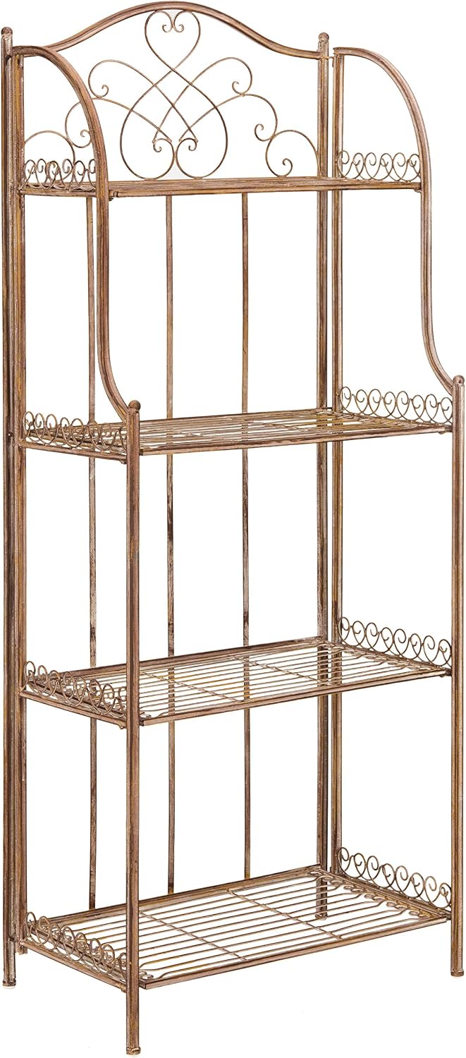 Plants X - Vintage Victorian Scrollwork 4-Tier Iron Bakers