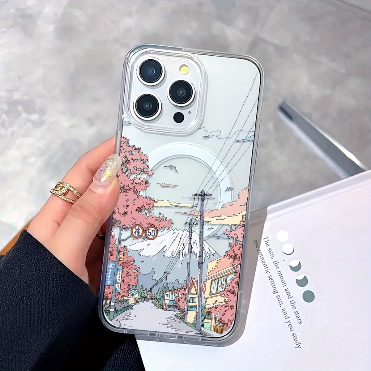 Plants X - Fuji Cherry Blossom Pattern Phone Case