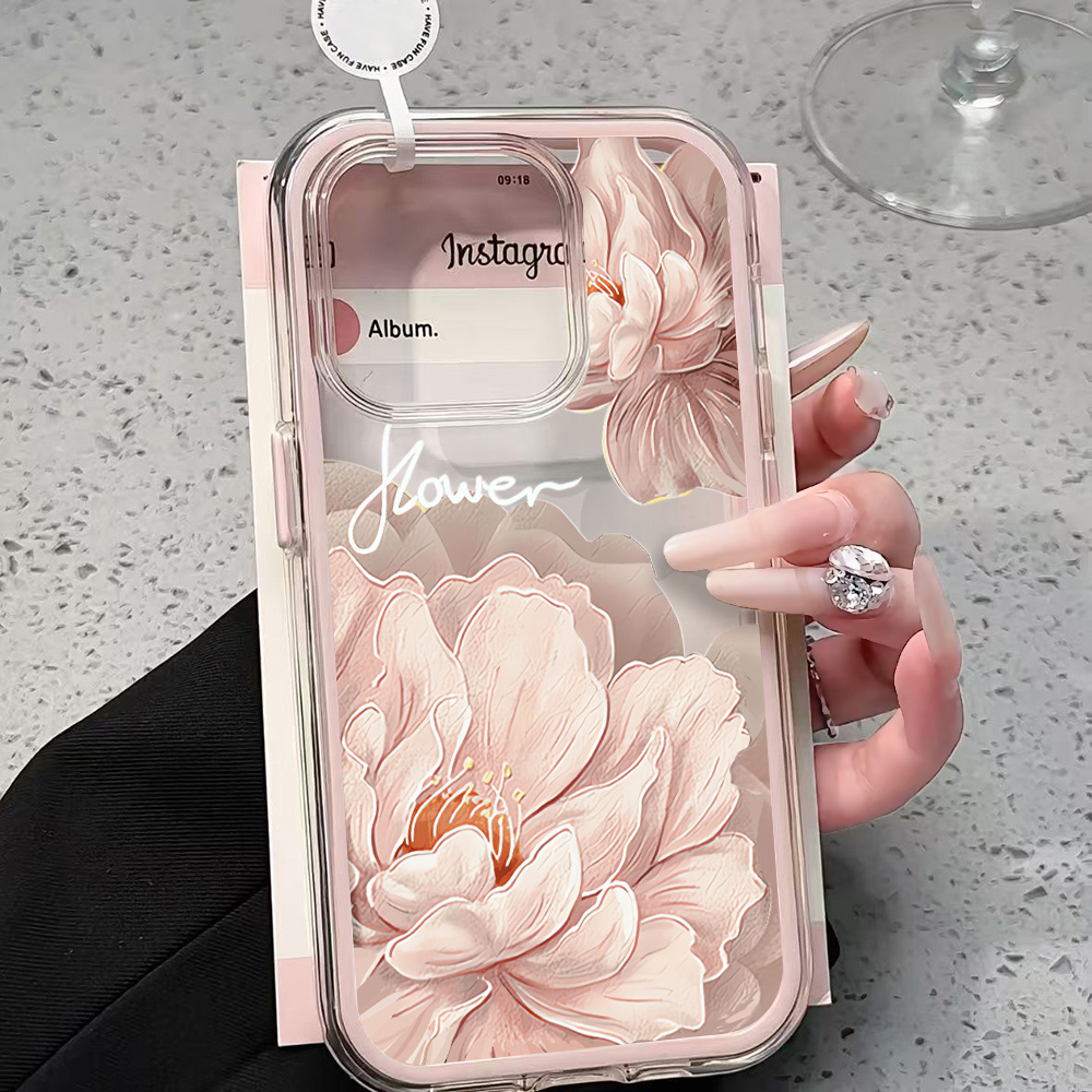 Plants X - Elegant Flowers Clear Phone Case For