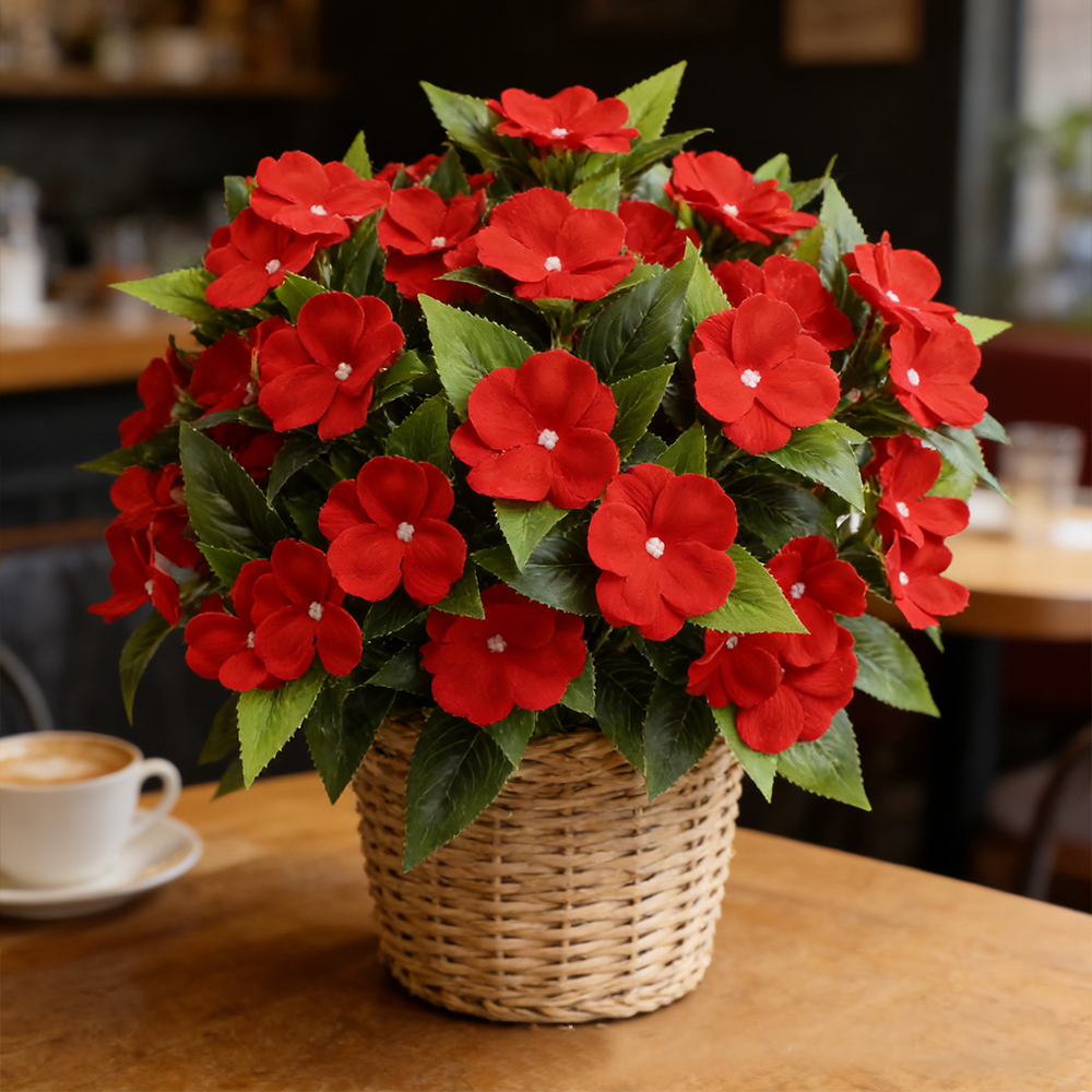 Orchid Phalaenopsis - 35cm Artificial Balsam Plants Fake Orchid
