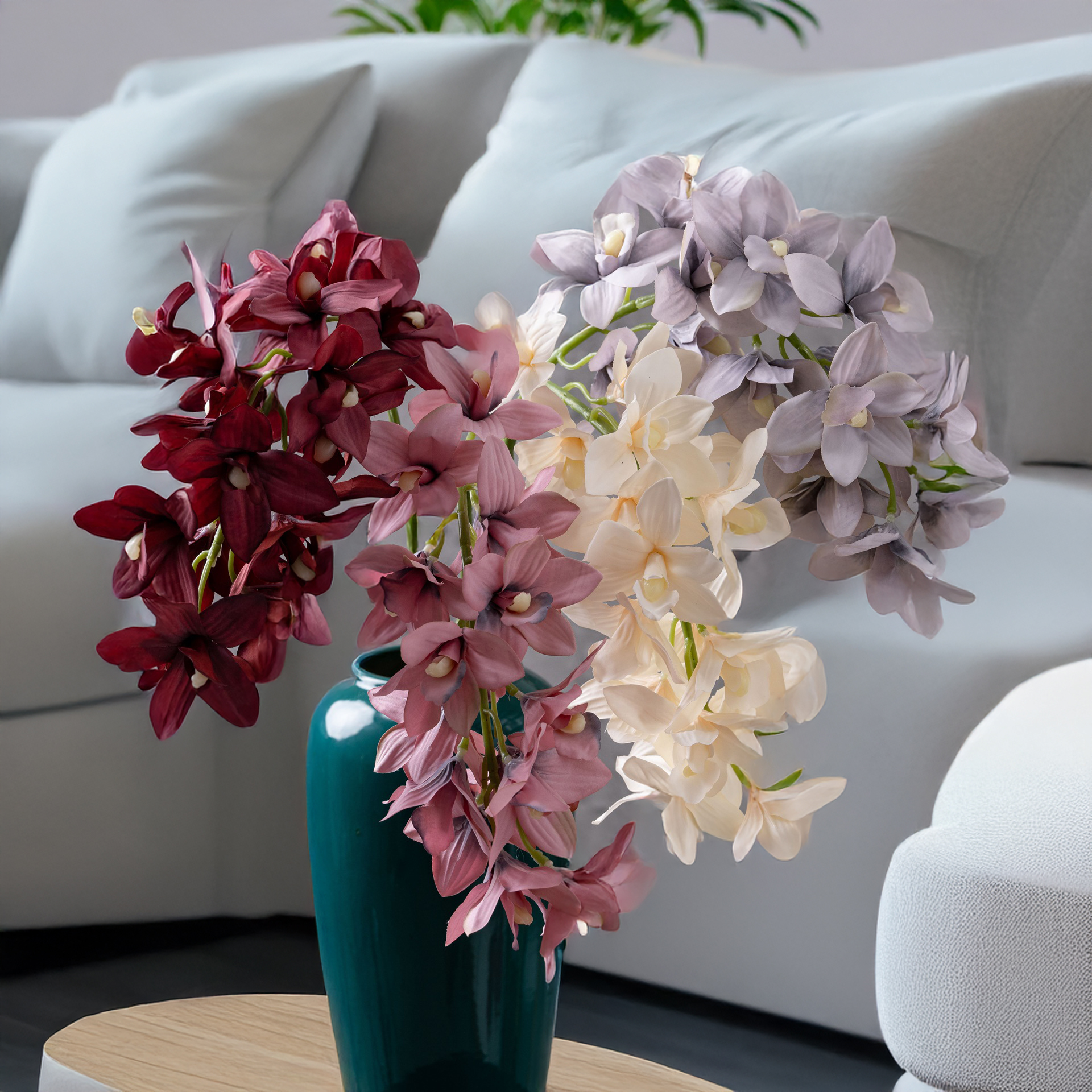 33 Inch Artificial Cymbidium O - огляд і ціна Orchid Phalaenopsis