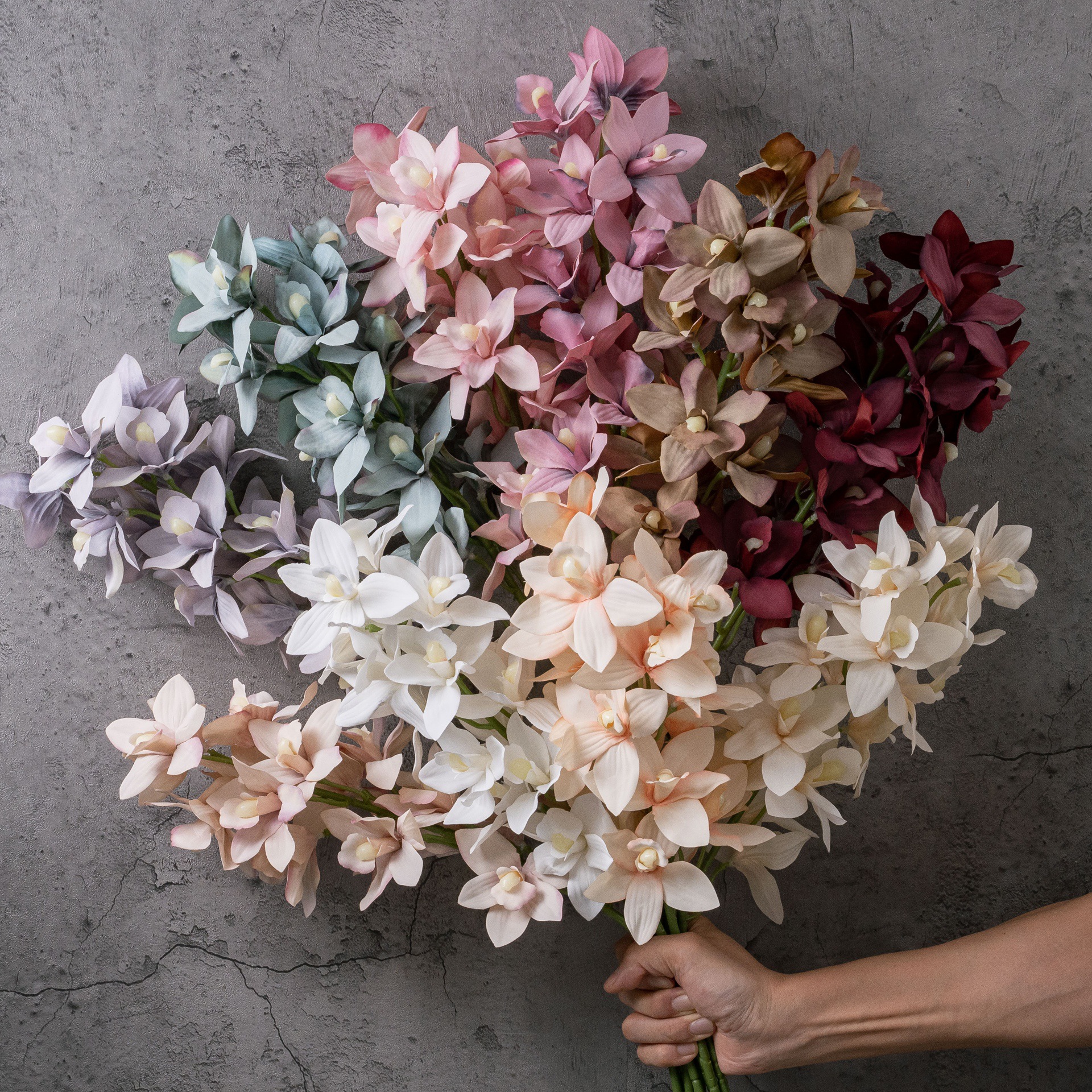 33 Inch Artificial Cymbidium O - огляд і ціна Orchid Phalaenopsis