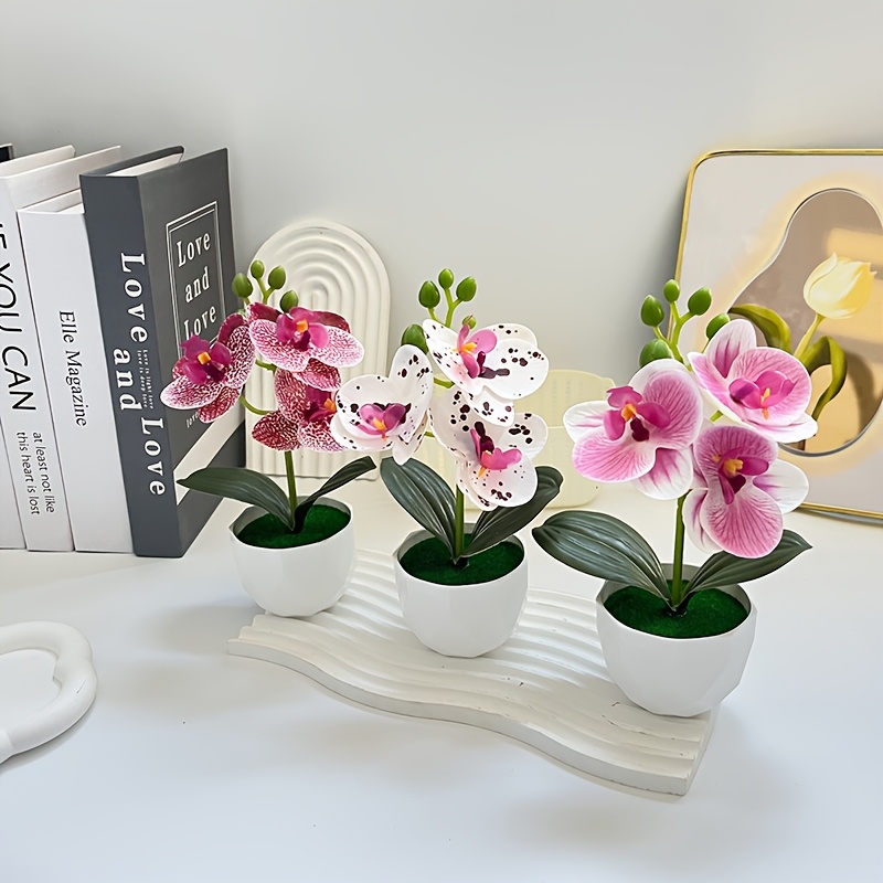 3pcs Artificial Phalaenopsis O - огляд і ціна Orchid Phalaenopsis