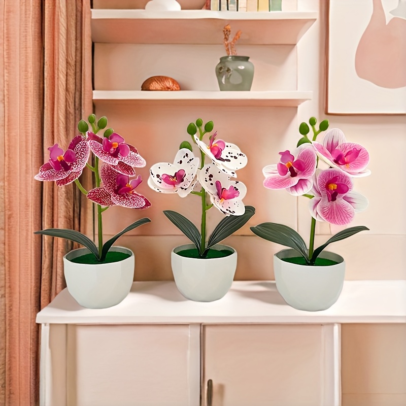 3pcs Artificial Phalaenopsis O - огляд і ціна Orchid Phalaenopsis