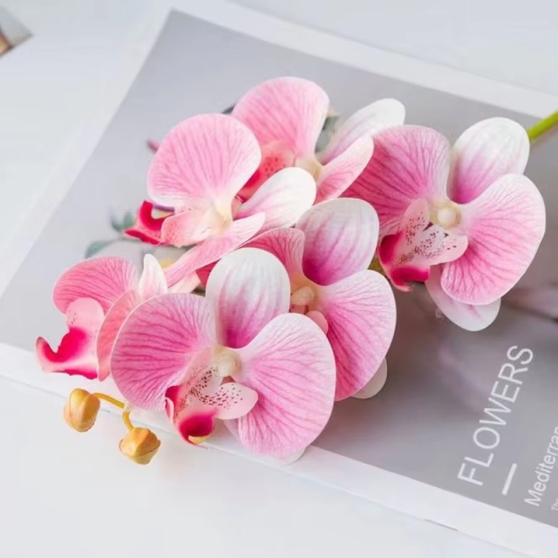 3D Artificial Flowers Plastic  - огляд і ціна Orchid Phalaenopsis