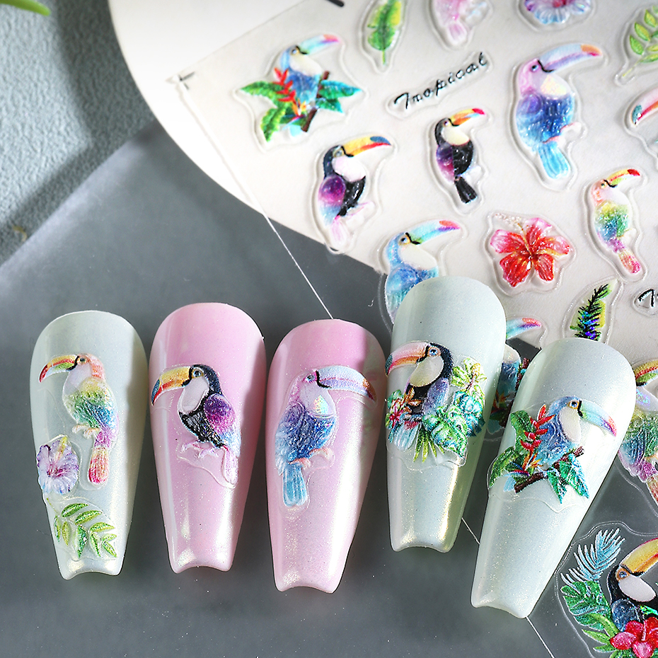 1/2pcs 5D Embossed Parrot Bird - огляд і ціна Plant Parenthood