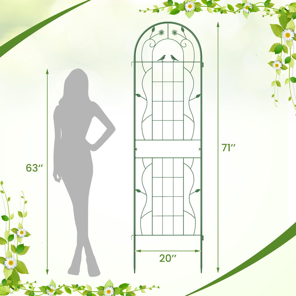 4 Pack 71 X 20 Inches Metal Ga - огляд і ціна Plants X