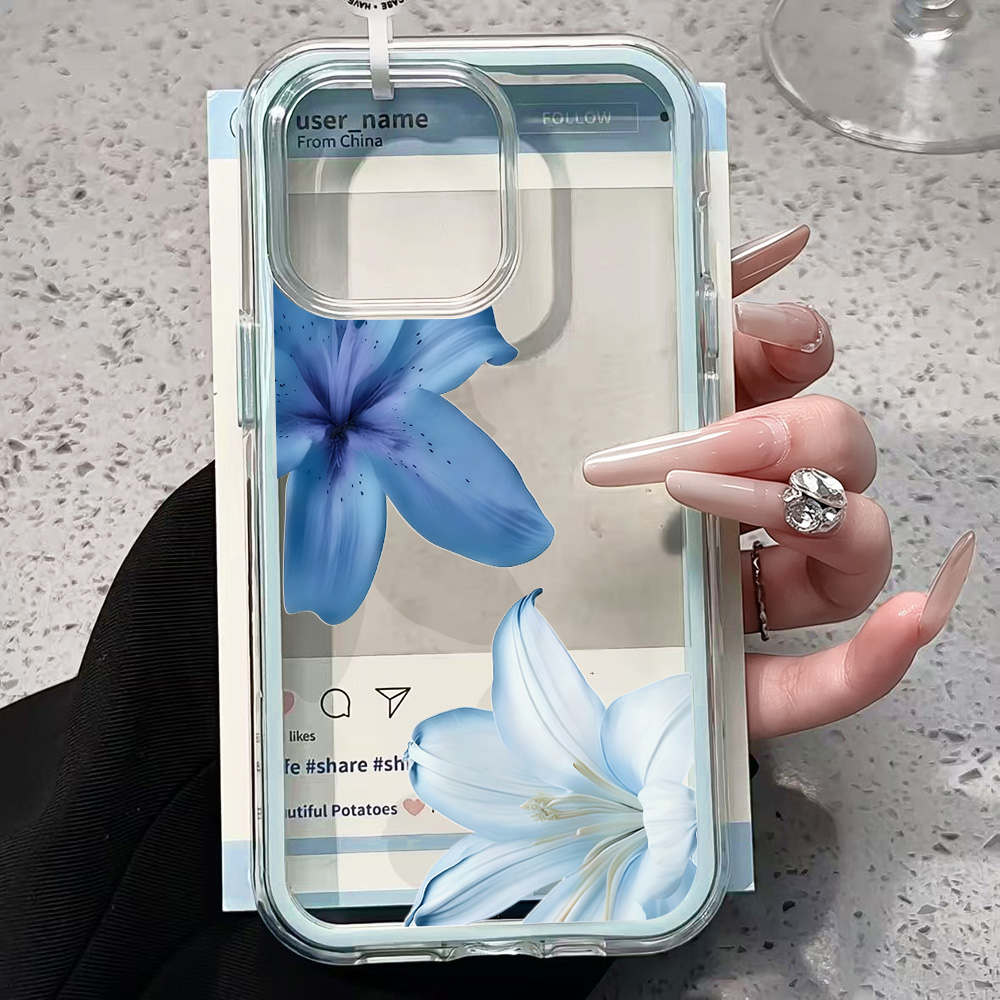 Blue Lily Flower Clear Phone C - огляд і ціна Plants X