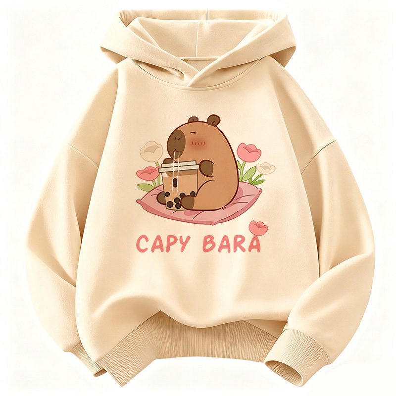 Kawaii Capybara Drinking Juice - огляд і ціна Plant Parent Hoodie