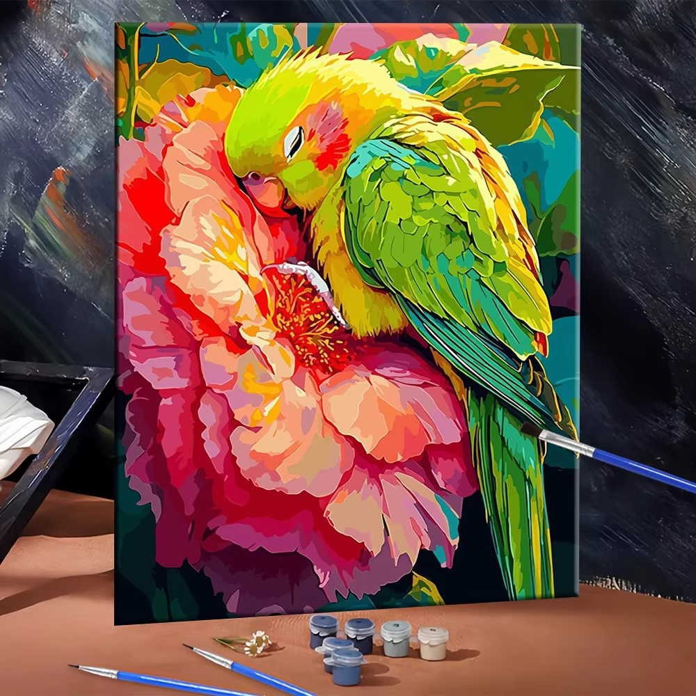 DIY Digital Oil Painting Parro - огляд і ціна Plant Parenthood