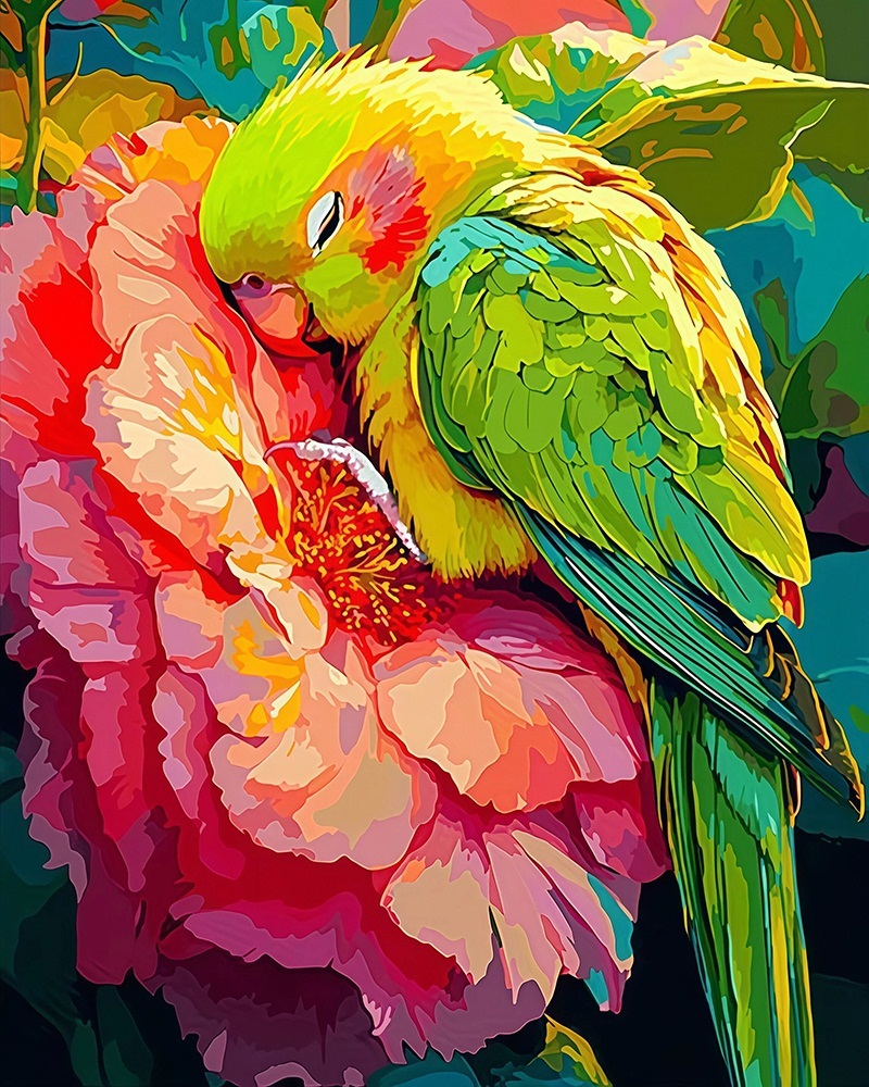 DIY Digital Oil Painting Parro - огляд і ціна Plant Parenthood