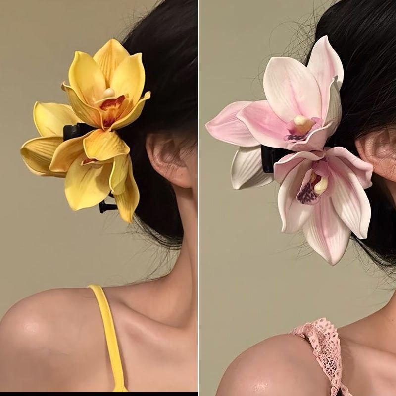 Large Orchid Flower Hair Claw  - огляд і ціна Orchid Phalaenopsis