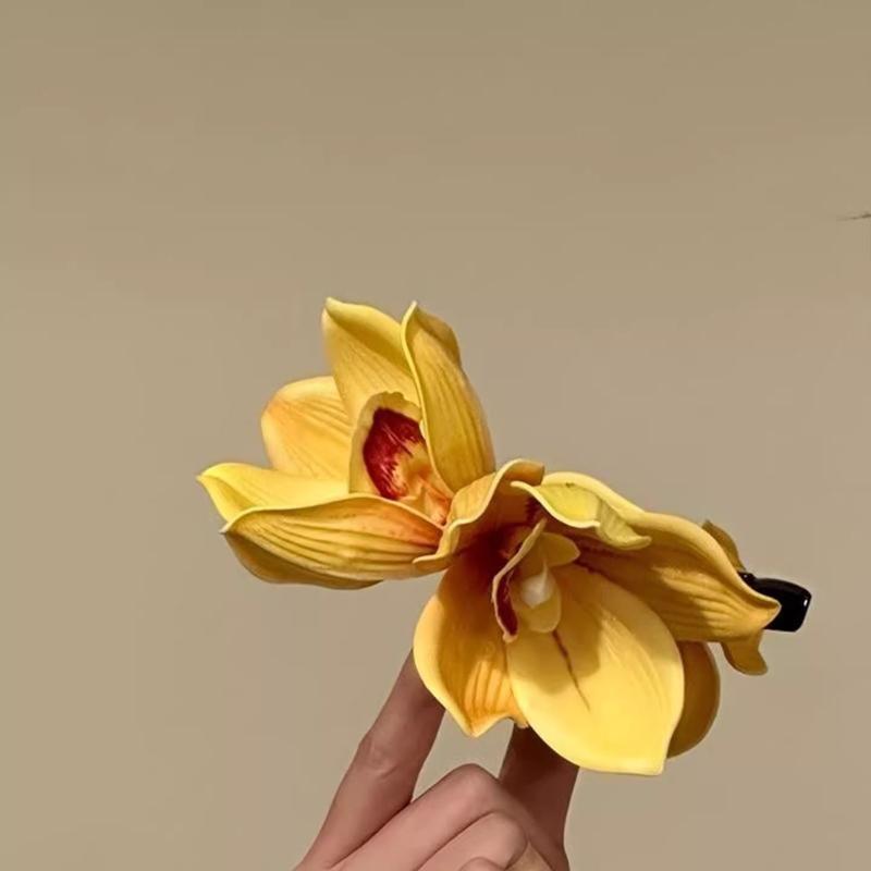 Large Orchid Flower Hair Claw  - огляд і ціна Orchid Phalaenopsis